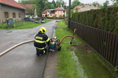 Čerpání vody, Kateřinice - 23. 5. 2019